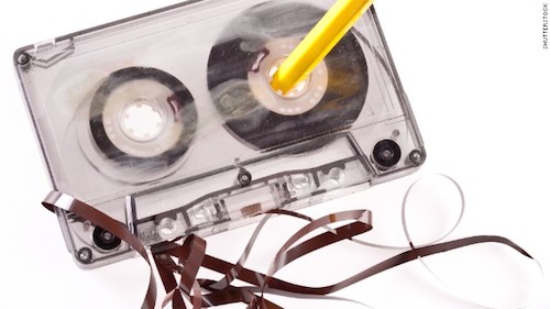cassette-tape-rewind | Shoe: Untied